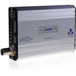 Veracity VHW-HWPS-C4 HIGHWIRE Powerstar Quad 4-Port PoE Switch Over Coax Cable