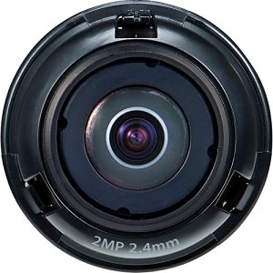 Wisenet SLA-2M2400P - 2.40 mm - f/2 - Fixed Focal Length Lens for M12-mount