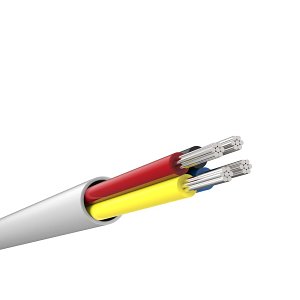 CQR CAB4 100M Type 2 PVC Unscreened 4 Core Professional Cable, White