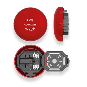 Vimpex CBE6-XS-024-EN ClamBell 24V 6” Fire Alarm Bell, Red