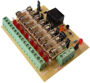 Elmdene FIREFOM-12-8 8-Way Power Supply Unit Interface Relay, 12V DC