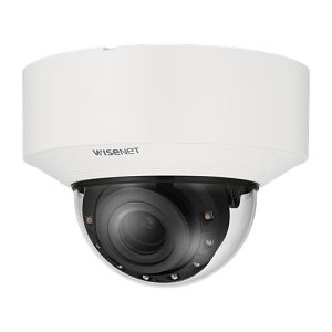 Hanwha XNV-C9083R Wisenet X Series, WDR IP67 4K 4.4-9.3mm Motorized Varifocal Lens, IR 40M IP Dome Camera, White