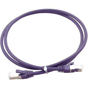 Connectix 003-010-020-08 Magic Patch Series CAT6A Patch Cable, 10GB, S-FTP, RJ45, LSZH, Shielded, 2m, Purple