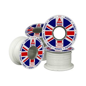 CQR CAB4 100M Type 2 PVC Unscreened 4 Core Professional Cable, White