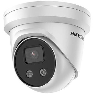 Hikvision DS-2CD2366G2-IU Pro Series AcuSense IP67 6MP IR 30M IP Turret Camera, 2.8mm Fixed Lens, White