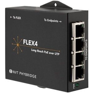 NVT NV-FLX-04 4-Port Long-Reach PoE Over UTP Adapter