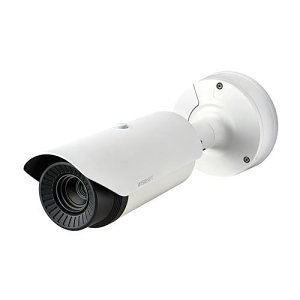 Hanwha TNO-L4030TR Wisenet T Series, IP66 IK10 13mm Fixed Lens, VGA H.265 IP Radiometric Thermal Bullet Camera, White