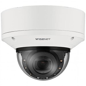 Hanwha XNV-9083RZ Wisenet X Series 8MP AI IR Vandal Dome IP Camera, 4.4-9.3mm Lens