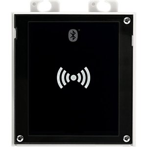 2N Bluetooth and RFID Reader for IP/LTE Verso and Access Unit 2.0, Supports 125kHz/Secured 13.56MHz Cards and NFC, Adjustable Range, Black
