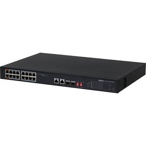 Dahua PFS3218-16ET-135 Desktop , 18-Port Unmanaged 2-Layer PoE Switch, 16 Ч RJ45 10-100M, 135W
