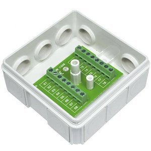 Alarmtech 7308.03 U56 Series, Junction Box with Terminal Block, Surface Mount, IP65, White