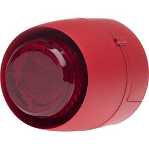 Cranford Controls VTB Spatial Sounder/Beacon 24Vdc – EN54-3 Approved, Shallow Base, 32 tone, Red Body and Lens