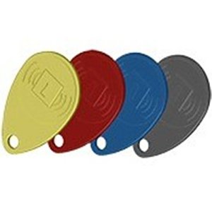 Honeywell Home TAG4 4 Total Connect Box Proximity Badges, 4-Piece, Includes: Red, Blue, Yellow, Black