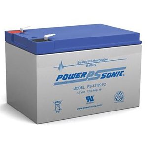 Power Sonic PS-12210VdS PS Series, 12V, 12V, Sealed Lead Acid Rechargable Battery, 20-Hr Rate Capacity
