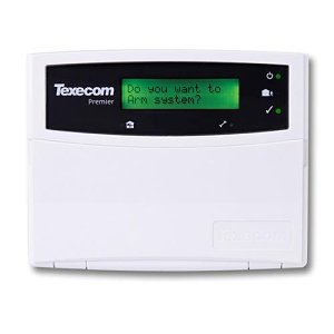 Texecom DBA-0003 Premier Series, 32-Character LCD Display Programmable Keypad with TouchtOne Backlit Keys, Built-in Proximity Tag Reader Wall Mount, White