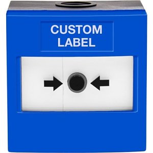 STI WRP2-B-11-CL Blue Waterproof Reset Double Pole Changeover Custom Label