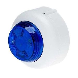 Cranford Controls VXB2-SB-WB-BL Dual LED Beacon, Shallow Base White Body and Blue Lens
