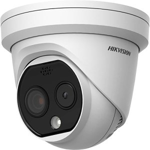 Hikvision DS-2TD1217-3-QA Heatpro Series, IP66 160 x 120 4mm Fixed Lens, Thermal IP Turret Camera, White