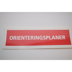 Image of ORIENTERINGSPLANER