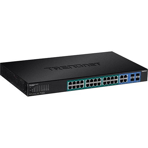 TRENDnet 28-Port Gigabit Web Smart PoE+ Switch (370W)