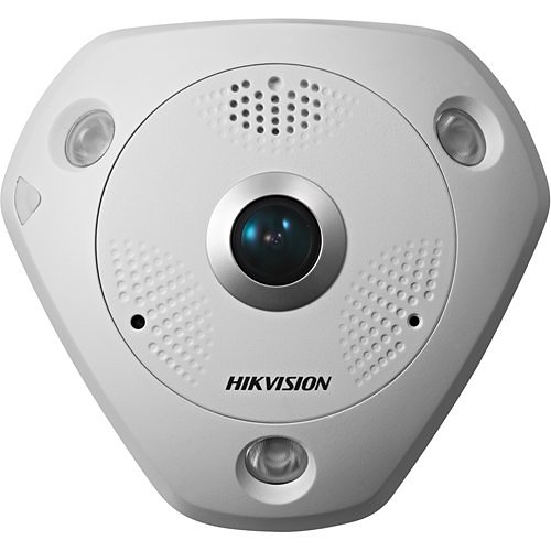 Hikvision DS-2CD63C5G0-I Panoramic Series 12MP IP67 IR 15M IP Fisheye Camera, 1.29mm Lens, White