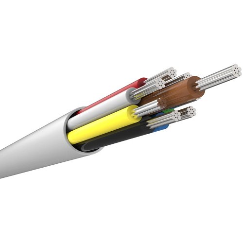 CQR CABCCA8 200M Type 3 PVC CCAM Unscreened 8 Core Cable, White