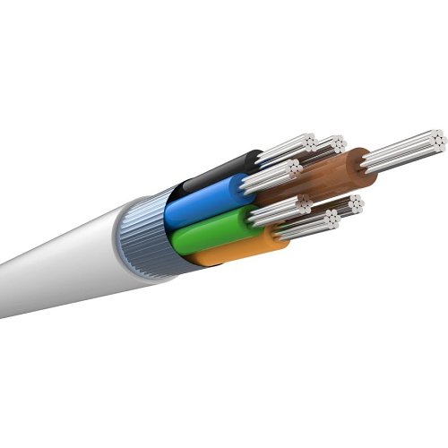 CQR CABCCAS8 100M Type 3 PVC CCAM Screened 8 Core Cable, White