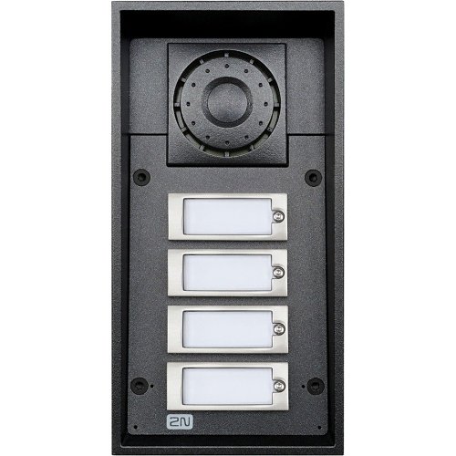 2N Analog Force Series, 4-Button Intercom Door Station Module IP65, Black