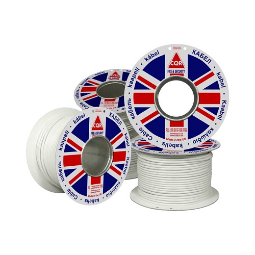 CQR CABTPHF2X2 100M LSF 4 Core Belden Style 8723 Twisted Pair Halogene-Free Cable Roll, White