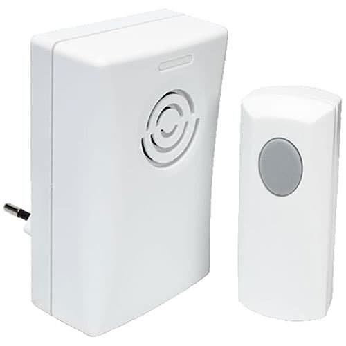 Honeywell Home DC855 Classic Series Wireless Doorbell Chime Kit, up to 75m Range with Flashing Light