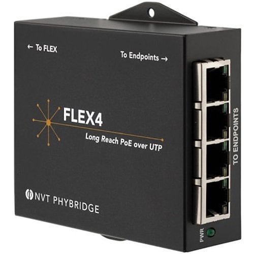 NVT NV-FLX-04 4-Port Long-Reach PoE Over UTP Adapter