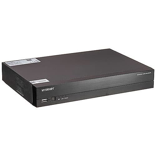 Hanwha QRN-830S-4TB-S Wisenet Series 8-Channel 8MP NVR, H.265, 80Mbps, 4TB HDD, HDMI, PoE-Switch