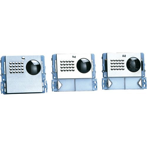 Comelit PAC 3321-1 Powercom Series, 1-Button Module with Speaker Unit and Blue LED, Stainless Steel