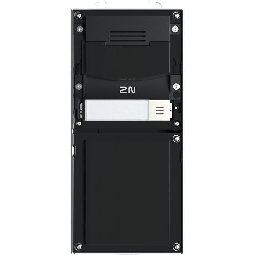 2N IP Verso 1-Button Intercom Base Unit with Camera, Black