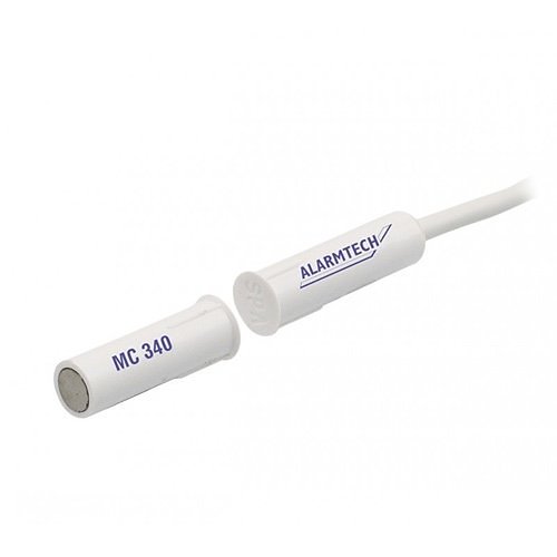 Alarmtech MC 740-PE Magnetisk Kontakt, Overflademontering, NC, 6 m Kabel, Hvid
