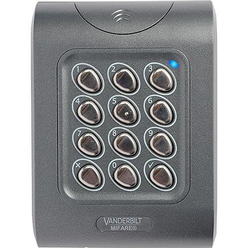 Vanderbilt EV1050e ACTpro Series, EV1 Proximity Reader with Keypad, IP67 Surface and Flush Mount, Supports MIFARE ISO 14443A