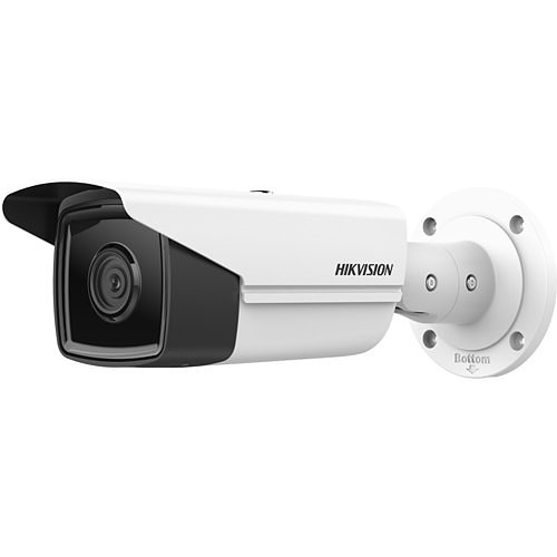 Hikvision DS-2CD2T43G2-4I Pro Series AcuSense 4MP IP67 IR IP Bullet Camera, 4mm Fixed Lens, 80m Light Range, White