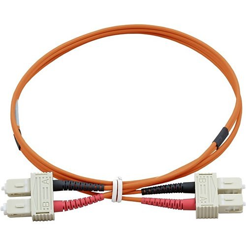 Connectix 005-633-020-01B Starlight Series SC-SC Multimode Duplex Fibre Optic Patch Cable, OM3-50/125, 2m, Aqua