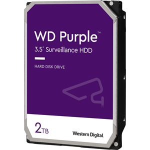 WD Purple WD20PURZ 2 TB Harddisk - 3.5" Intern - SATA (SATA/600) - Konventionel magnetisk optagelse (CMR) Method - 5400rpm