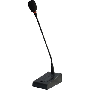 LDA LDAMPS8ZS02 Kablet Mikrofon - Grå - 200 Hz til 15 kHz -43 dB - Svanehals - RJ-45, Sub-mini telefon, USB
