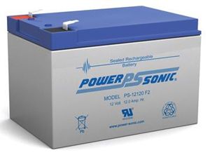 Powersonic PS-12210VdS PS Series, 12V, 12V, Sealed Lead Acid Rechargable Battery, 20-Hr Rate Capacity 