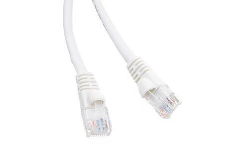 Cat6 UTP Rj45 Booted Patch Lead White 5m