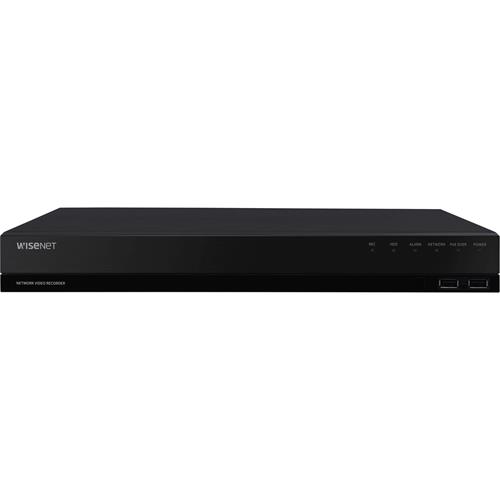 Hanwha WRN-810S Wisenet Wave Series, 4K 4-Channel 80Mbps 1U 1TB HDD NVR with 8 PoE Ports