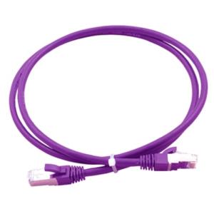Connectix 2 m Kategori 6a Netværks Kabel til Netværksenhed - 10 Gbit/s - Forlængerledning - Afskærmning - LSZH - Lilla