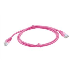 Magic Patch 50 cm Kategori 5e Netværks Kabel til Netværksenhed - Second End: 1 x RJ-45 Network - Male - Forlængerledning - LSZH - Pink