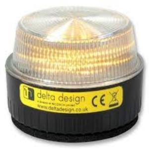 Delta Design Sikkerheds stroboskoplys - 100 V AC - Visuelt - Gul