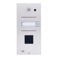 2N 9137111U IP Vario Series, 1-Button Intercom Door Station Module with Camera, IP53, Supports Card Readers, Silver