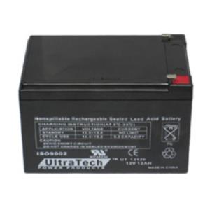 Ultratech IM-12120 Ultratech, 12V 12Ah Sealed Lead Acid Rechargeable Battery, 20-Hr Rate Capacity, Nonspillable 
